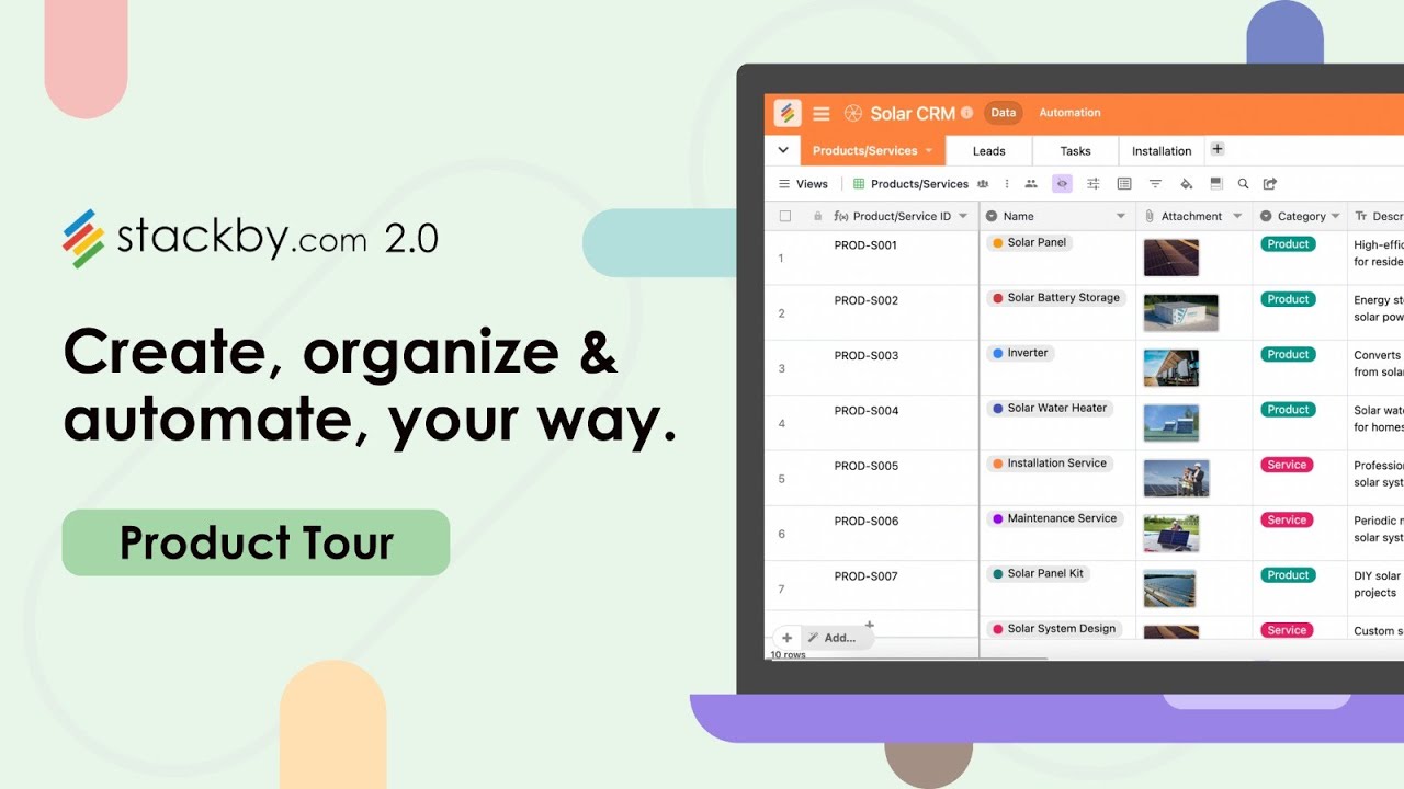 Stackby 2.0 - Product Tour & Promo