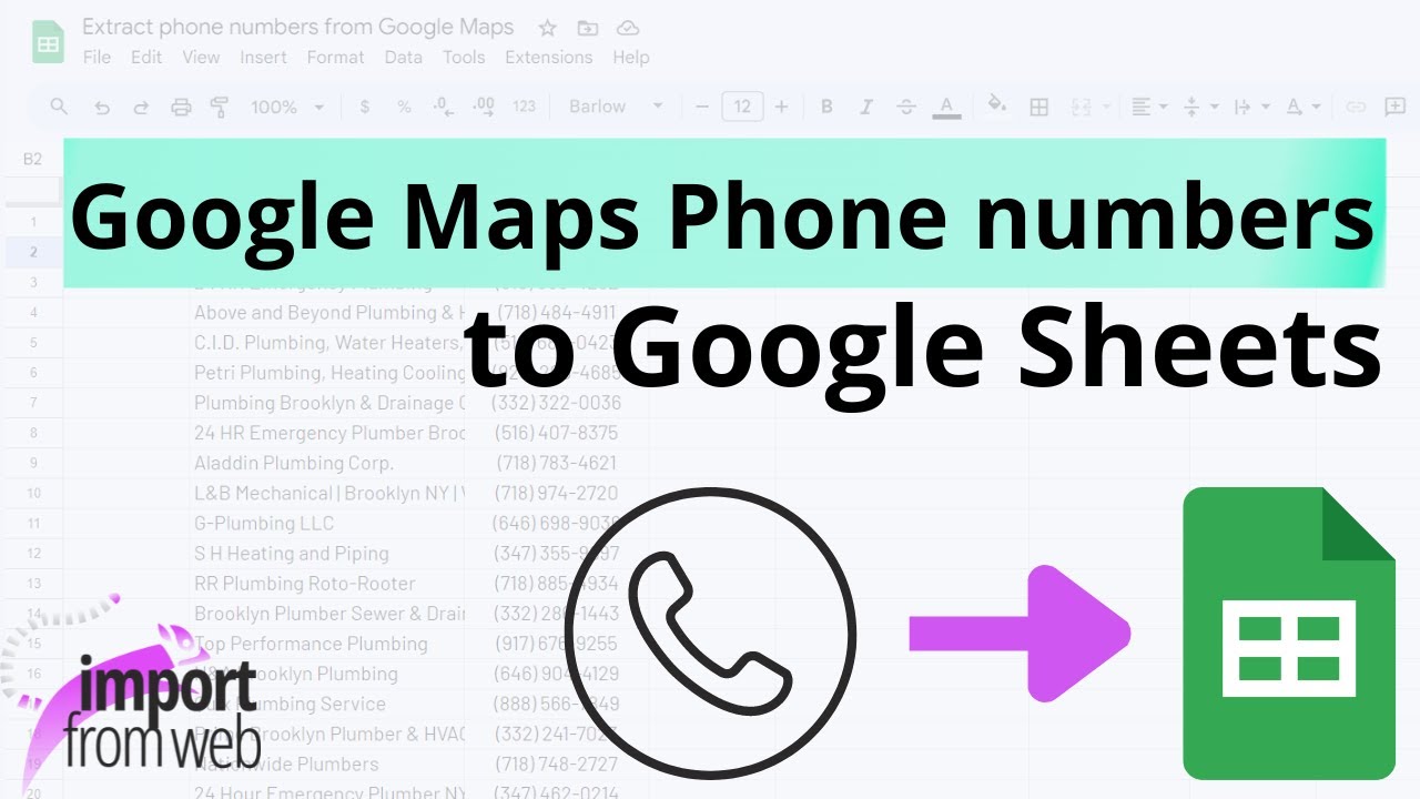 How to scrape Phone Numbers from Google Maps?