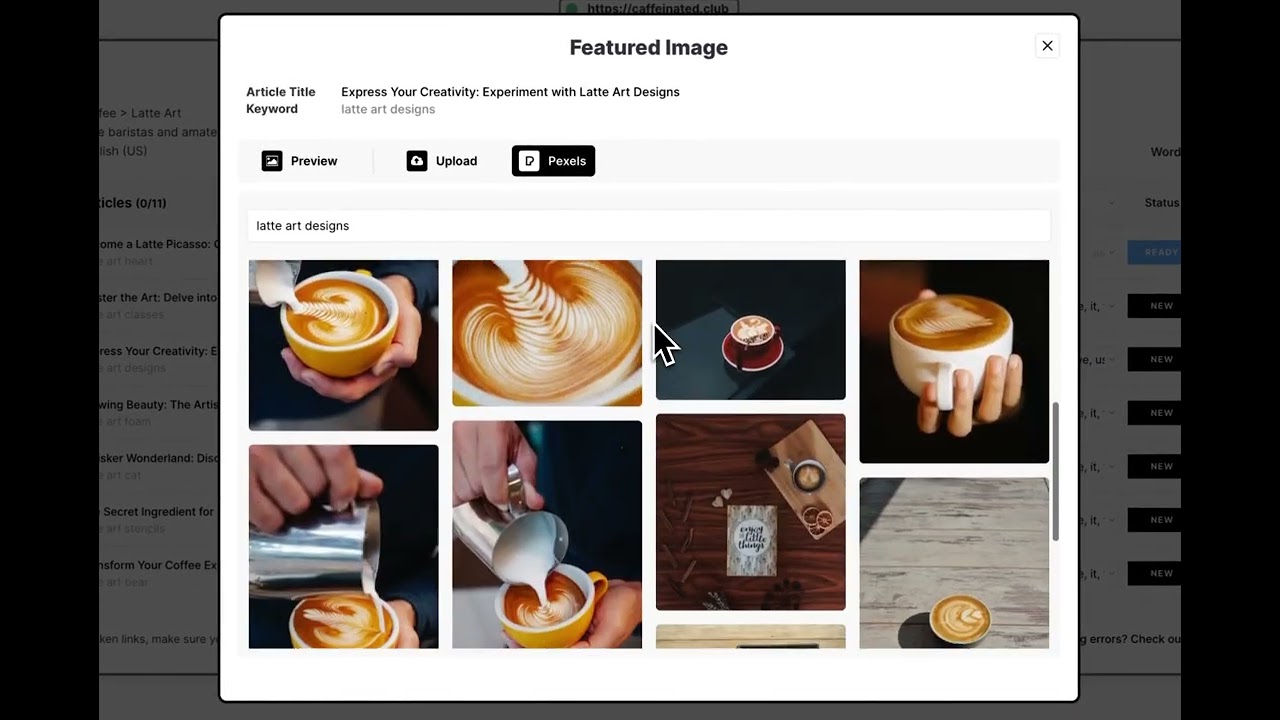 Manually adding featured images
