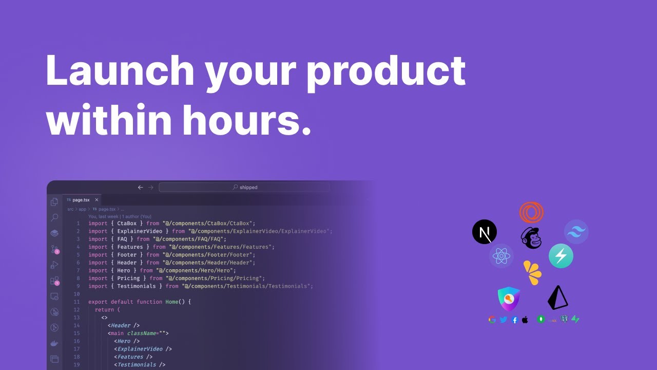 Shipped — Next.js Startup Kit